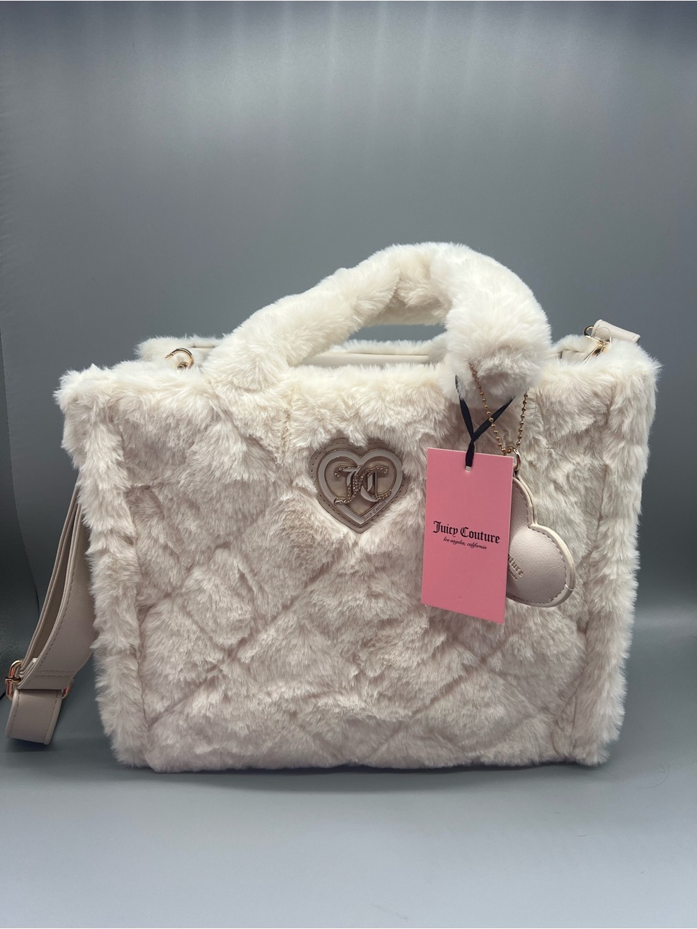 Juicy couture let’s get cozy tote purse